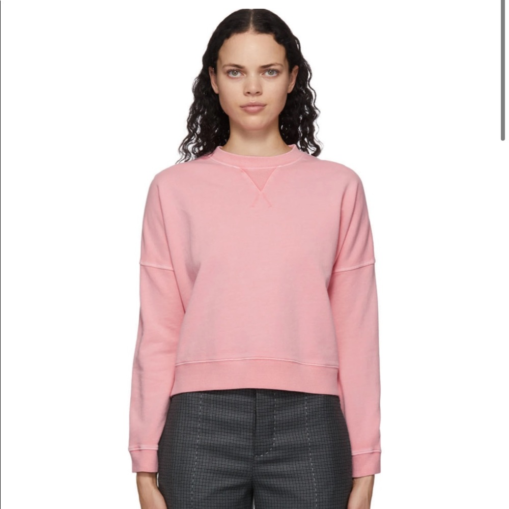 YMC pink “almost grown” sweatshirt